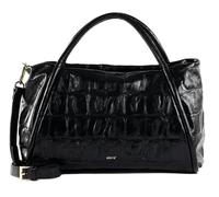 abro Leather Maxi Cocco Shopper Willow Black