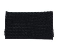 abro Leather Piuma Weaving Clutch Bag S Black / Gold