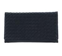 abro Leather Piuma Weaving Clutch Bag S Navy