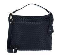 abro Leather Piuma Weaving Hobo Bag Elvi S Navy