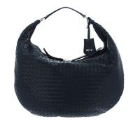 abro Leather Piuma Weaving Hobo Bag Nana Navy