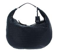 abro Leather Piuma Weaving Hobo Bag Nana Navy