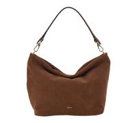 abro Leather Suede Ebony Big Shoulder Bag Wood
