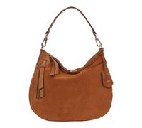 Abro Suede Juna Small Beuteltasche braun, Rauleder, Damen