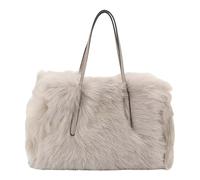 Abro Leder Handtasche Umhängetasche Leather Shearling LH Noelle Handbag Siena beige