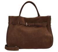 Abro Leder Handtasche Umhängetasche Leather Suede Hand Bag Jill Wood braun