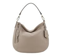 Abro Leder Schultertasche Umhängetasche Leather Adria Hobo Juna Siena taupe