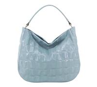 abro Leather Maxi Cocco Hobo Bag Mia Sapphire