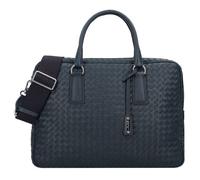 abro Lotus Handtasche Leder 39 cm navy