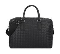 abro Lotus Handtasche Leder 40.5 cm black-nickel