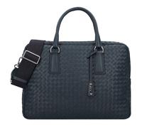 abro Lotus Handtasche Leder 39 cm navy