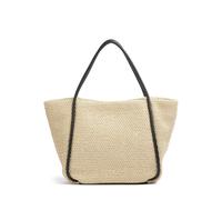Abro Maglia Raffia Willow Shopper natur/schwarz, Naturfaser, Damen