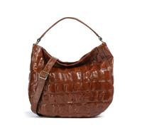 Abro Maxi Cocco Mia Beuteltasche braun, geprägtes Leder, Damen