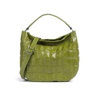 Abro Maxi Cocco Mia Beuteltasche grün, geprägtes Leder, Damen