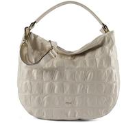 abro Mia Schultertasche Leder 35 cm weiss