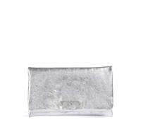 Abro Mimosa Strass Clutch silber, Leder, Damen