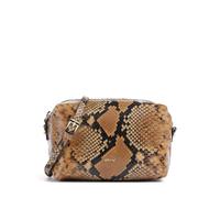 Abro Pitone Tex Umhängetasche hellbraun, geprägtes Leder, Damen