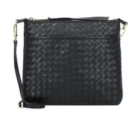 abro Piuma Umhängetasche Leder 26 cm black-gold