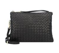 abro Piuma Umhängetasche Leder 25 cm black-gold