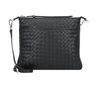 abro Piuma Umhängetasche Leder 26 cm black-nickel