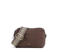 Abro Raffia Kaia Umhängetasche dunkelbraun, Naturfaser, Damen