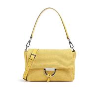 Abro Raffia Temi Schultertasche gelb, Naturfaser, Damen