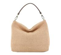Abro Schultertasche Umhängetasche Raffia Hobo Bag Kaia Natural beige