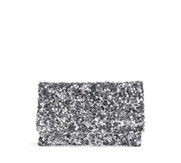 Abro Sequins Clutch silber, Leder, Damen