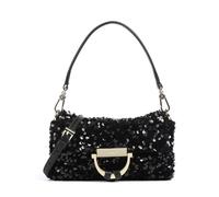 Abro Sequins Temi Schultertasche schwarz, Leder, Damen