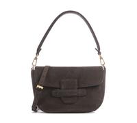 Abro Suede Camilla Schultertasche dunkelbraun, aufgerautes Leder, Damen