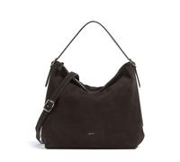 Abro Suede Carina Beuteltasche dunkelbraun, Rauleder, Damen