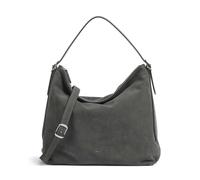 Abro Suede Carina Beuteltasche dunkelgrau, aufgerautes Leder, Damen