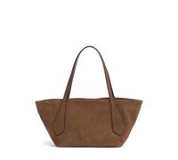 Abro Suede Carina Schultertasche dunkelbraun, Rauleder, Damen