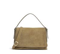 Abro Suede Carina Schultertasche olivgrün, aufgerautes Leder, Damen
