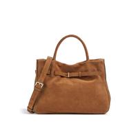 Abro Suede Jill Handtasche braun, aufgerautes Leder, Damen