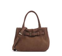 Abro Suede Jill Handtasche dunkelbraun, Rauleder, Damen