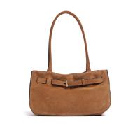 Abro Suede Jill Schultertasche braun, aufgerautes Leder, Damen