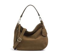 Abro Suede Juna Small Beuteltasche olivgrün, aufgerautes Leder, Damen