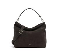 Abro Suede Kaia Beuteltasche dunkelbraun, Rauleder, Damen