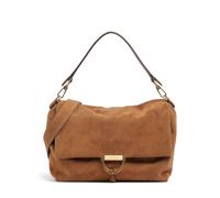 Abro Suede Temi Large Schultertasche braun, Rauleder, Damen