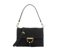 Abro Suede Temi Stitch Schultertasche schwarz, aufgerautes Leder, Damen
