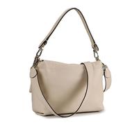 abro Temi Schultertasche Leder 26 cm beige