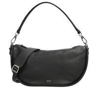 Abro Dalia Willow Beuteltasche schwarz, genarbtes Leder, Damen