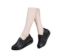 Abrollschuhe Damen Plateau Keilabsatz Freizeitschuhe Elevate Shoes Damen 2026 Modisch Bequeme Turnschuhe zum Reinschlüpfen Slip On Damenschuhe Freizeitschuhe Sportschuhe Walkingschuhe