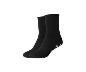 ABS-Socken CAMANO "warm & cozy", Damen, Gr. 39-42, schwarz, Materialmix, unifarben, normal, Socken, mit Anti-Rutsch Noppen (40165626-39) schwarz