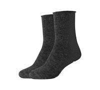 ABS-Socken CAMANO "warm & cozy", Damen, Gr. 43-46, grau, Materialmix, meliert, unifarben, normal, Socken, mit Anti-Rutsch Noppen (84701169-43) grau