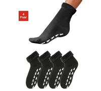 ABS-Socken GO IN, Damen, Gr. 39-42, schwarz, Baumwolle, Elasthan, Polyamid, unifarben, elastisch, Socken, mit Antirutschsohle und Vollfrottee (470952-39) schwarz
