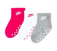 ABS-Socken NIKE SPORTSWEAR "NHN CORE FUTURA GRIPPER", Mädchen, Gr. 86/92 (12/24), pink (rush pink), Baumwollmischung, Socken, mit rutschhemmender Sohle, für Kinder, im 3er-Pack (62478007-86) rush pink