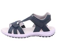 Absatzsandale Leder \ RAINBOW BLAU - Gr. - 35