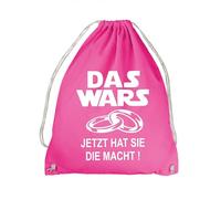 absenda JGA Das Wars Bräutigam Turnbeutel - Junggesellenabschied Heiraten Star Jetzt Hat Sie Die Macht Pink